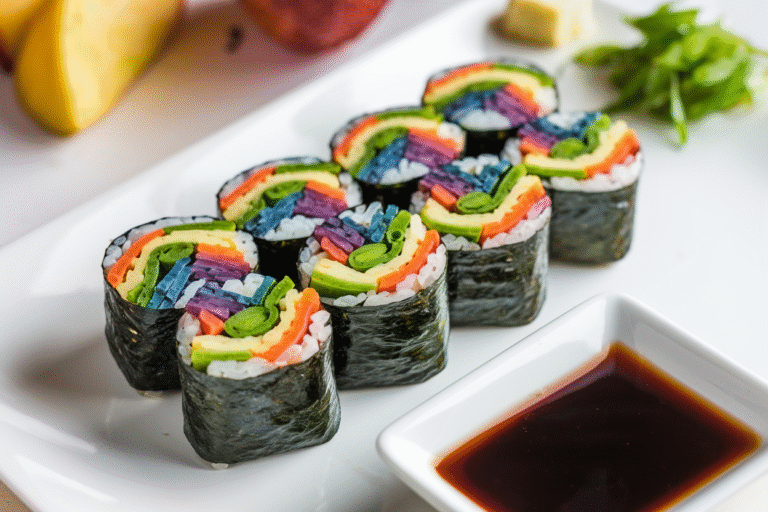 Rainbow Veggie Sushi Rolls: The Colorful, Crunchy Upgrade Your Lunchbox Deserves