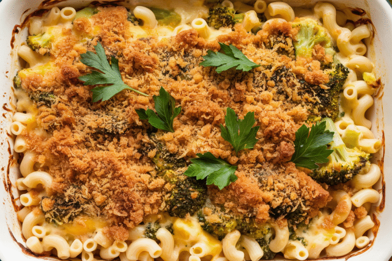 Baked Mac & Cheese with Broccoli (Vegetarian): The Comfort Food Upgrade You Need