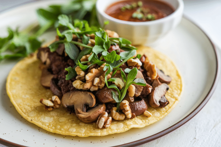 Mushroom & Walnut Vegan Tacos: The Meal You Didn’t Know You Needed