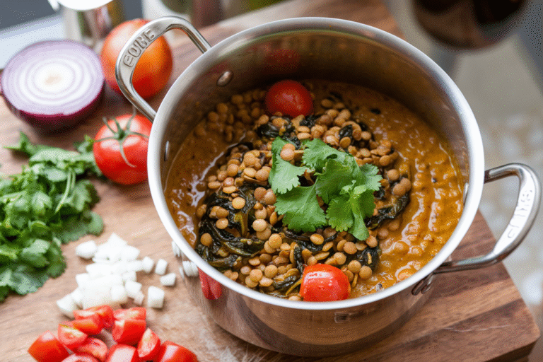 One-Pot Lentil & Spinach Curry: The Lazy Genius’s Meal