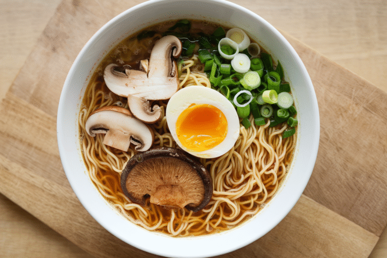 15-Minute Garlic Butter Ramen with Veggies: The Lazy Gourmet’s Dream