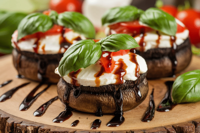 Caprese Stuffed Portobello Mushrooms: The Upgrade Your Dinner Deserves