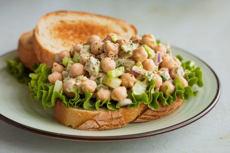 This Chickpea Tuna Salad Sandwich (No Mayo) Will Make You Forget Real Tuna