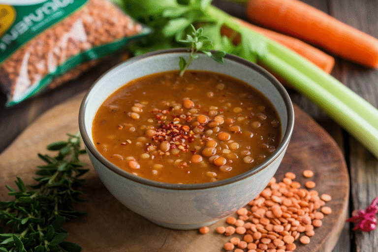Quick Red Lentil Soup with Carrots & Celery: The Lazy Genius’s Meal