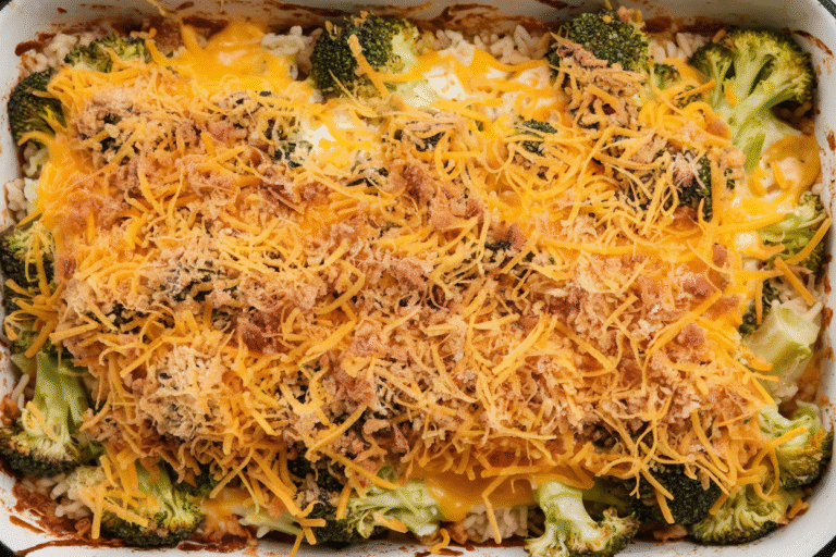 This Cheesy Broccoli & Rice Casserole Will Make You Forget Cream Soup Exists