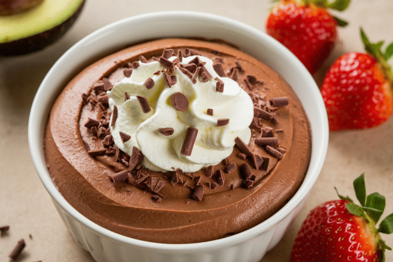 Rich Chocolate Mousse (Avocado-Based)