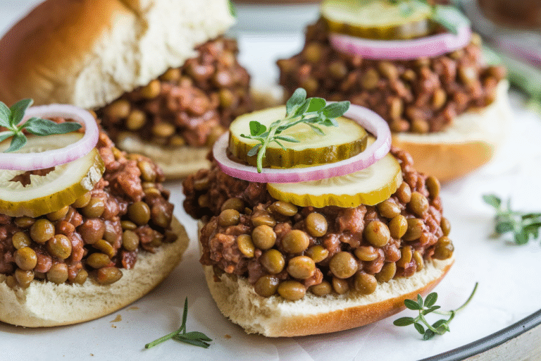 Vegan Sloppy Joes with Lentils: The Meaty Taste Without the Meat
