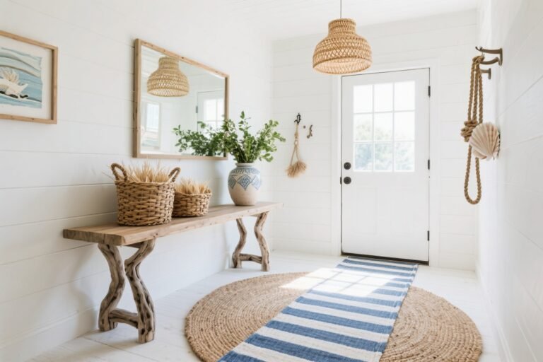 6 Ways to Style a Coastal Entryway That Feels Like a Mini Beach Vacation