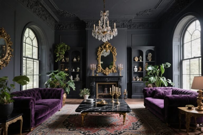 7 Gothic Living Room Ideas for Dramatic Moodiness You’ll Want to Copy