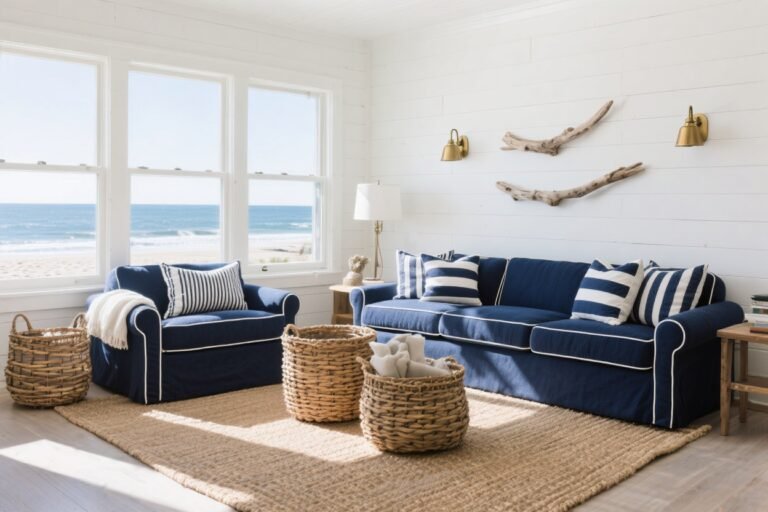 7 Nautical Color Palettes Using Navy, White & Natural Tones You’ll Love