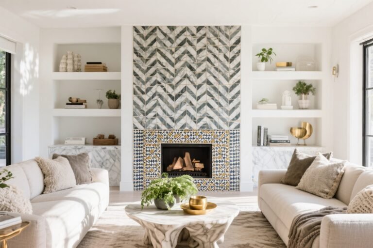 7 Statement Fireplace Tiles That Steal the Room (and All the Compliments)