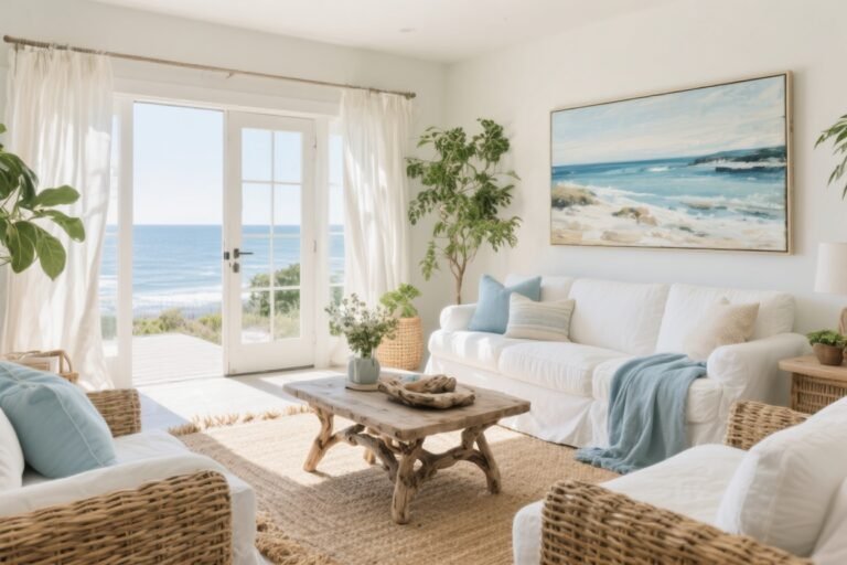 8 Coastal Living Room Ideas for a Breezy, Relaxed Home You’ll Love