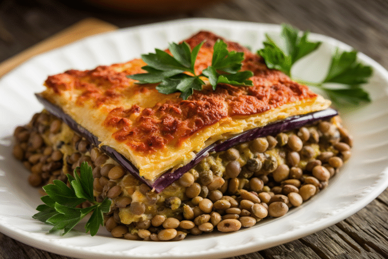 Vegetarian Moussaka with Lentils & Eggplant: The Rich, Cozy Bake You’ll Brag About All Week